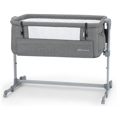 Приставная кроватка-люлька Kinderkraft Neste Up Gray Melange (KKLNESTGRYM00N)