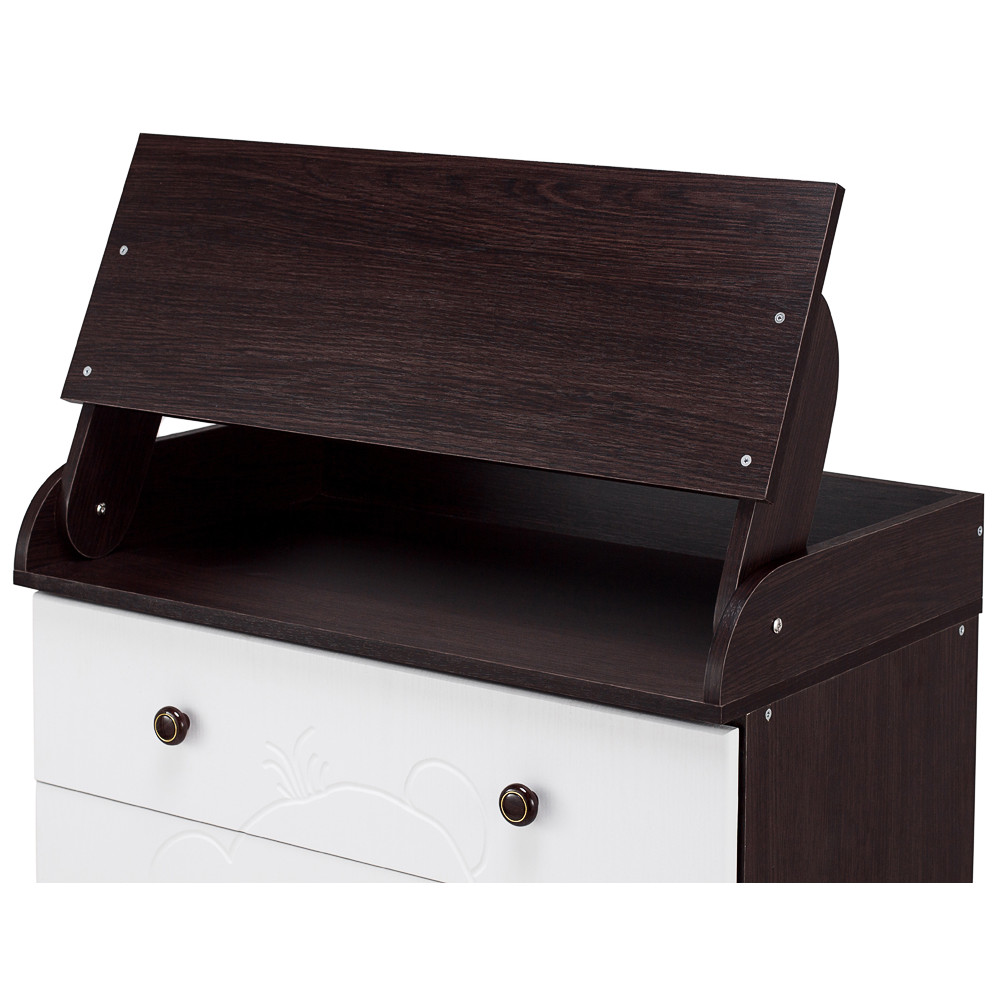 Пеленальний комод Babyroom Комод Ведмедик 102x80x50 венге-білий