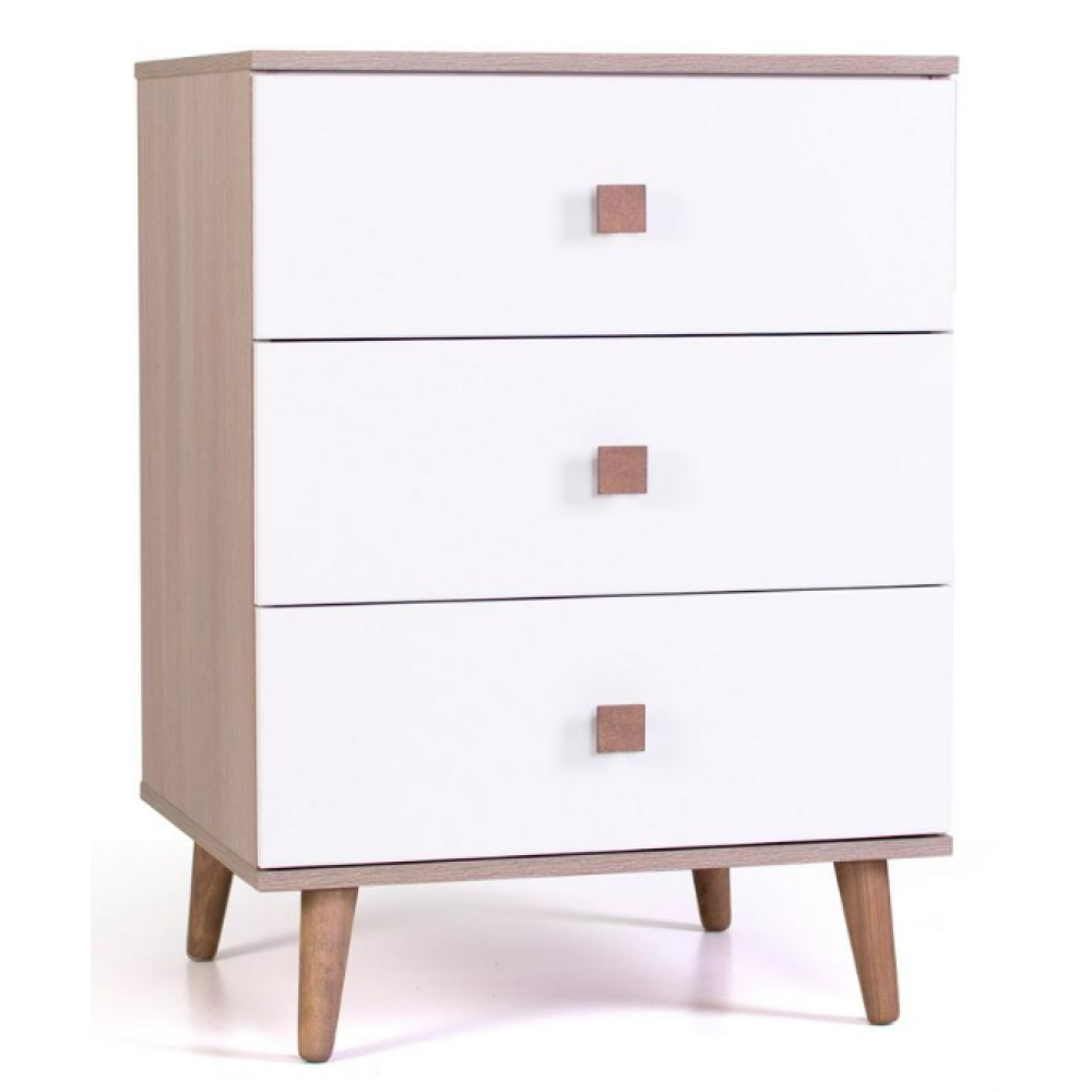 Veres New York Slim | Верес Нью Йорк Slim 600 - комод • Cappuccino White | Капучино-білий