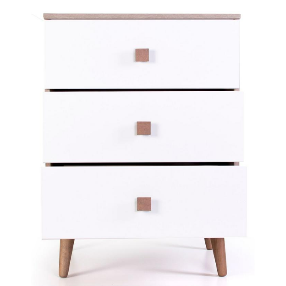 Veres New York Slim | Верес Нью Йорк Slim 600 - комод • Cappuccino White | Капучино-білий