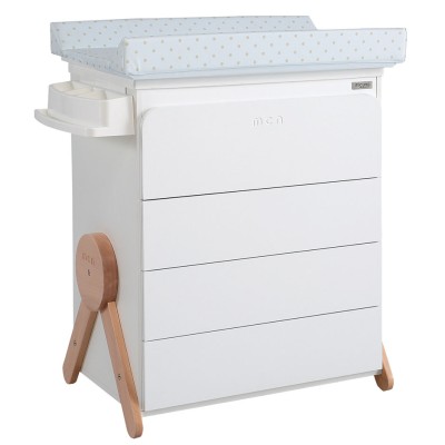Комод пеленальний Micuna Swing білий / дерево
