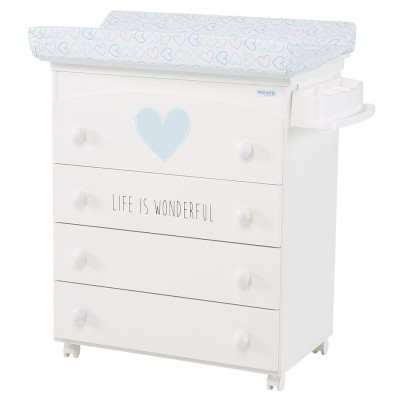 Комод пеленальний Micuna Wonderful білий / блакитний