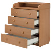 Пеленальный комод Babyroom Комод 4 тел.Big 102x80x50 бук
