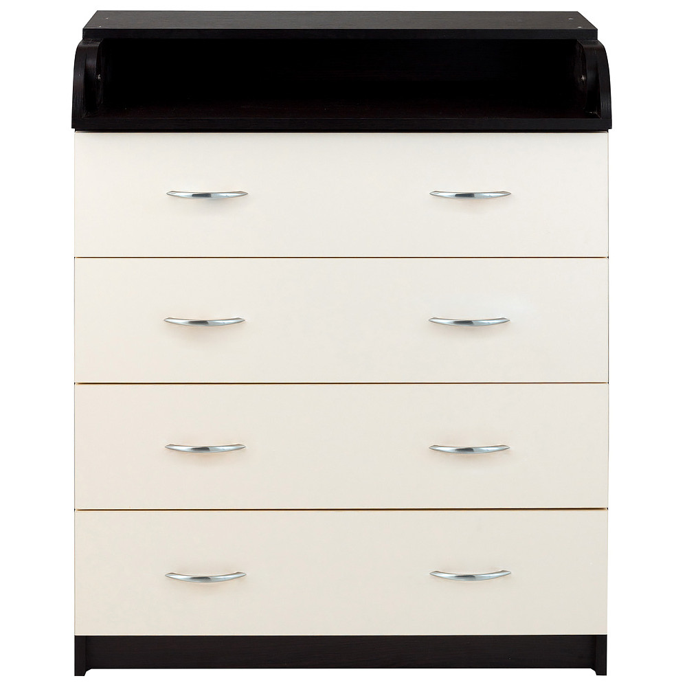Пеленальный комод Babyroom Комод 4 тел.Big 102x80x50 венге-ваниль
