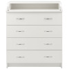 Пеленальний комод Babyroom Комод 4 тел.Big 102x80x50 білий