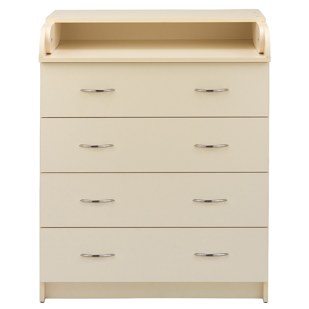 Пеленальный комод Babyroom Комод 4 тел.Big 102x80x50 ваниль