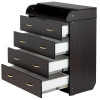 Пеленальний комод Babyroom Комод 4 тел.Big 102x80x50 венге