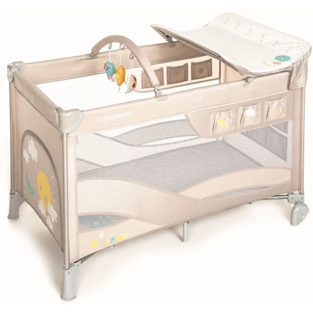 Дитячий манеж-ліжко Baby Design Dream New 09 beige