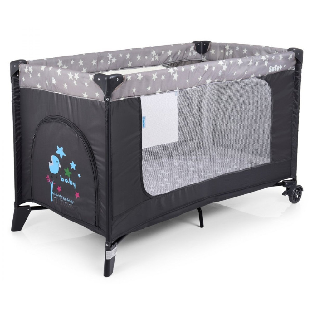 Манеж EL Camino Safe Plus ME 1054 Stars Grey Манеж EL Camino Safe Plus ME 1054 Stars Grey