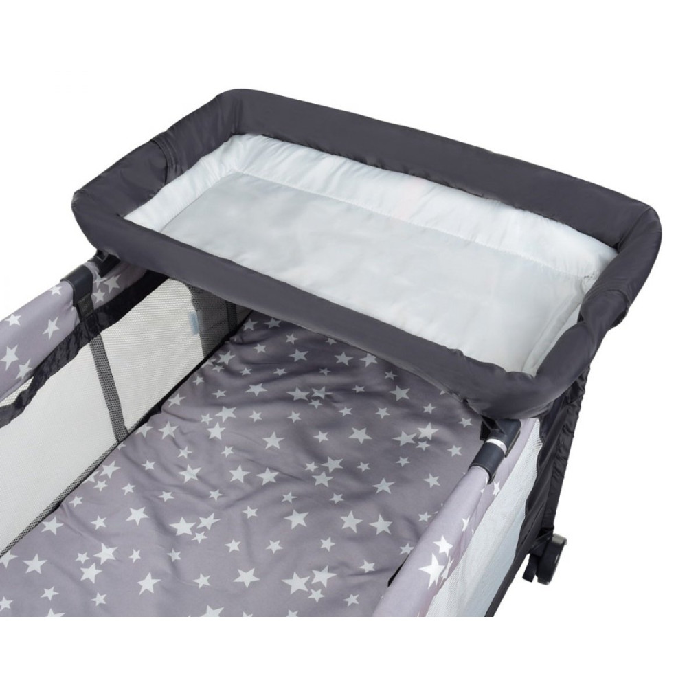 Манеж EL Camino Safe Plus ME 1054 Stars Grey Манеж EL Camino Safe Plus ME 1054 Stars Grey