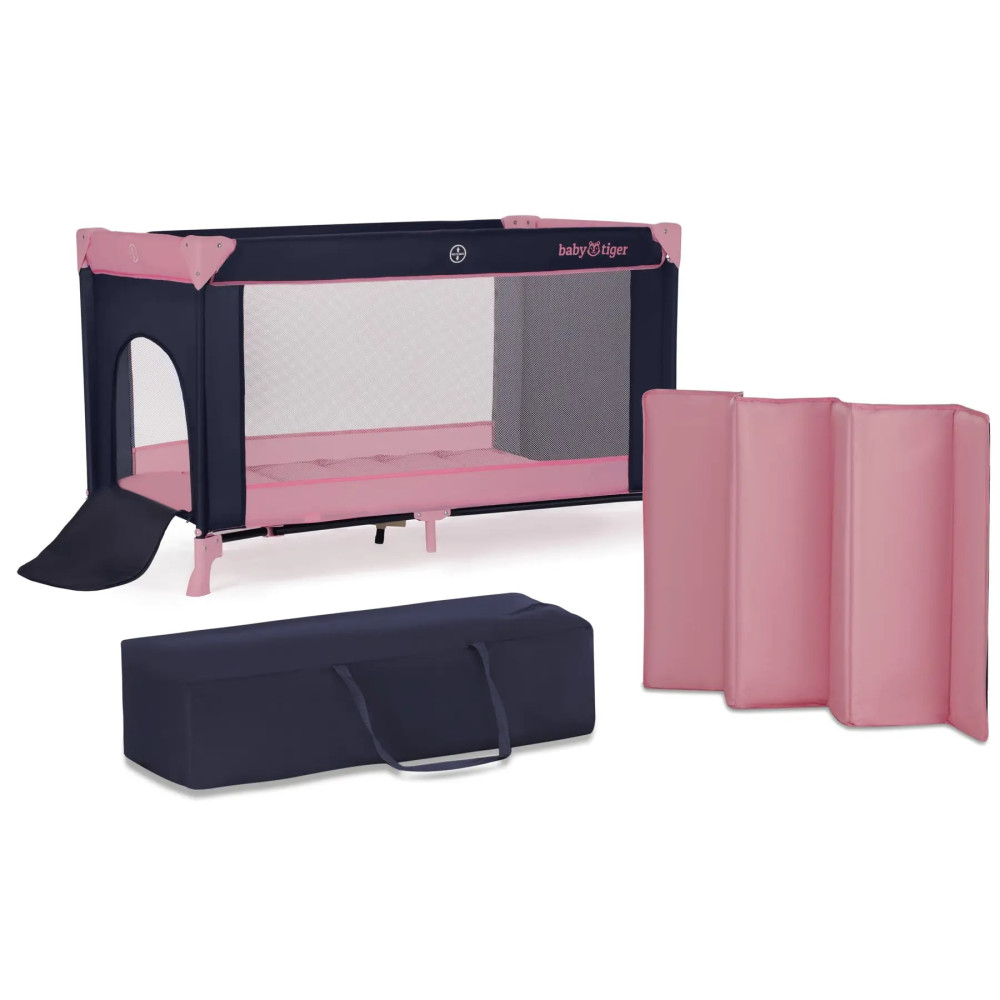 Ліжко-манеж Babytiger Viki Pink Navy (BLVIKI00PNK0000)