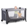 Кровать-манеж Kinderkraft Leody Grey (KCLEOD00GRY0000)