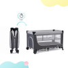 Кровать-манеж Kinderkraft Leody Grey (KCLEOD00GRY0000)