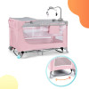 Кровать-манеж с пеленатором Kinderkraft Leody Pink (KCLEOD00PNK00AC)