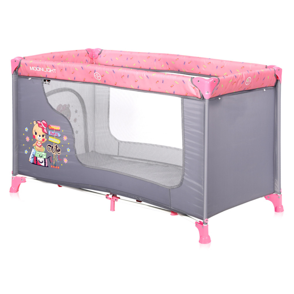 Манеж Lorelli Moonlight 1L Pink Travelling