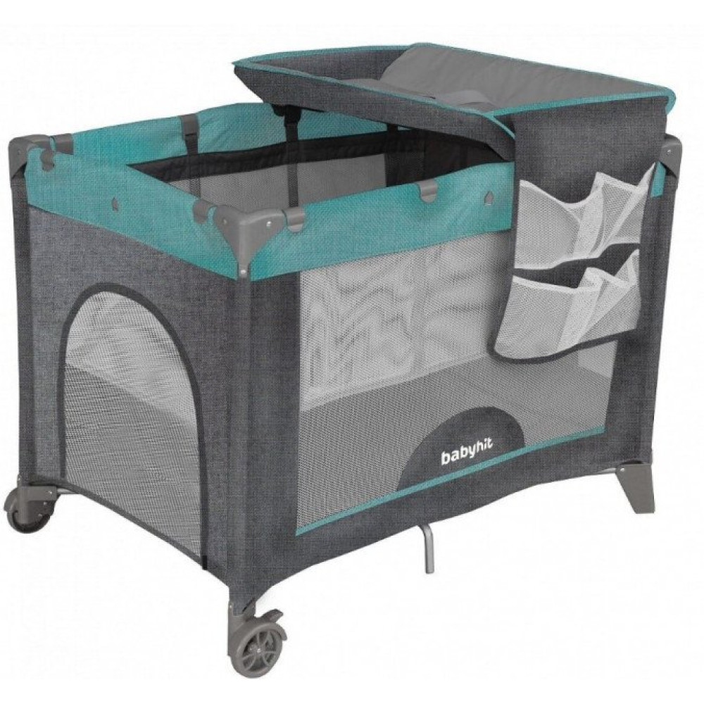 Манеж Babyhit з пеленальним столиком H27-2A18 Grey