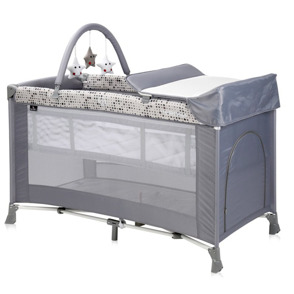Манеж Lorelli Verona 2L Plus Grey Dots