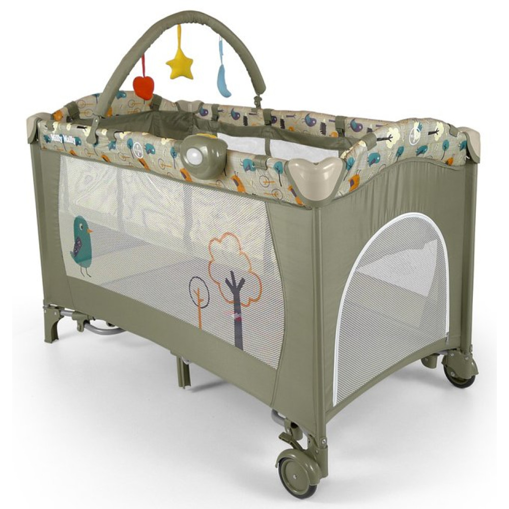 Манеж Milly Mally Mirage Deluxe grey bird (Міллі Маллі Міраж Делюкс)