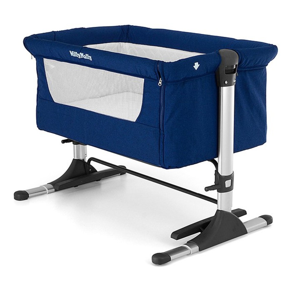 Ліжечко-манеж Milly Mally Side by Side Navy