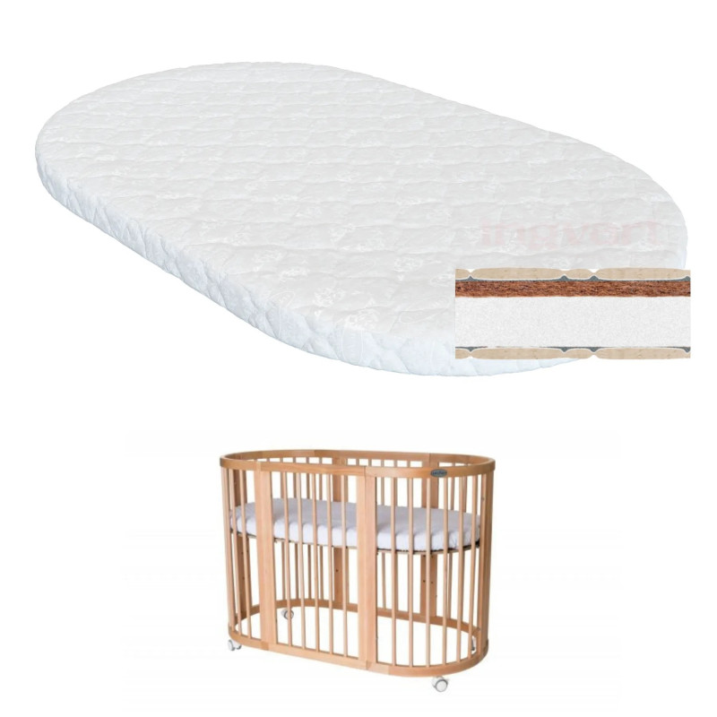 Овальный матрас IngVart Smart Bed 72х120/60х120 см, кокос-поролон