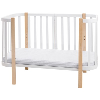 Детский овальный матрас Babyroom Oval-120 OK-5 кокос 5 слоев  белый