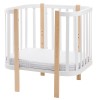 Детский овальный матрас Babyroom Oval-80 OK-5 кокос 5 слоев  белый