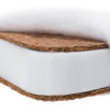 Дитячий овальний матрац Babyroom Oval OKPK-120 (кокос, поролон, кокос) 11см білий
