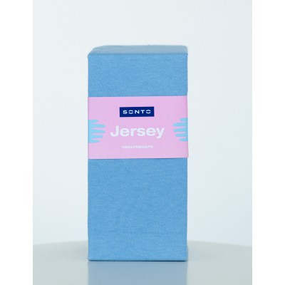 Простирадло Sonto Jersey Блакитний