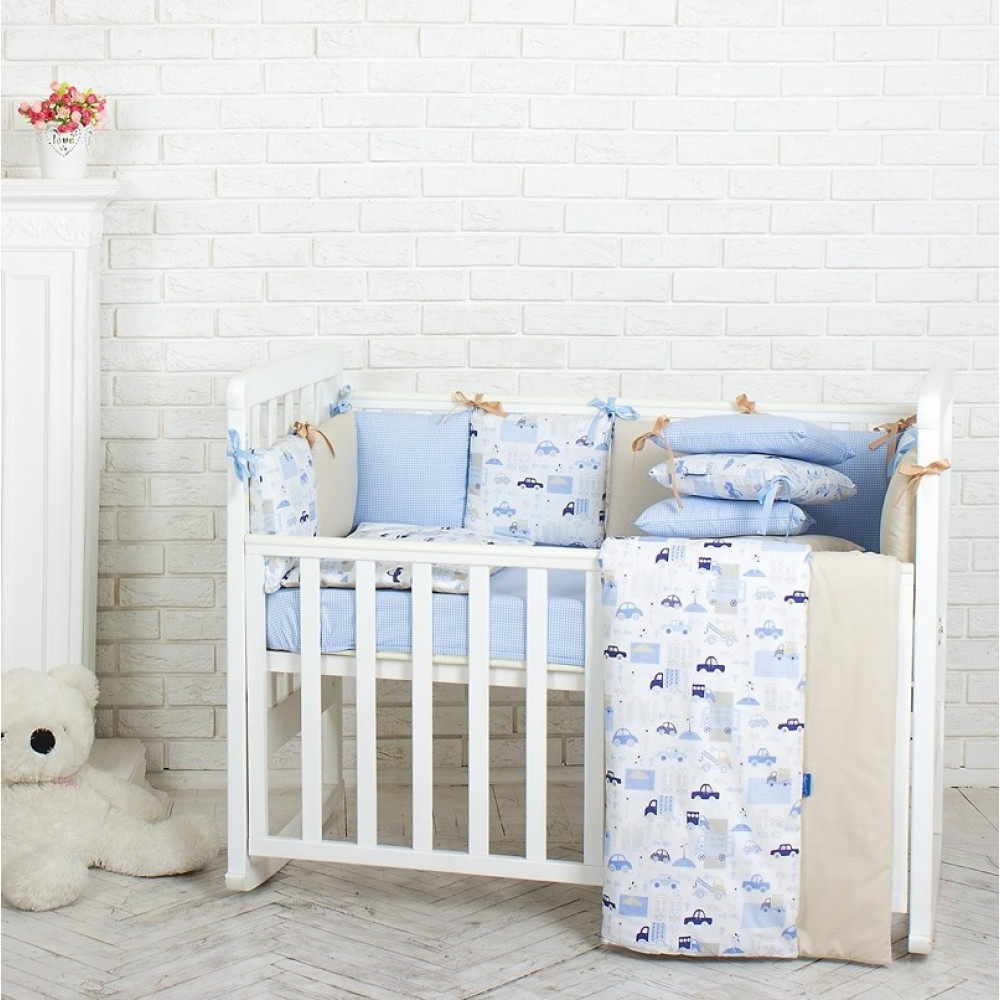 Постільний комплект Маленька Соня Baby Desing Premium City 6 предметів