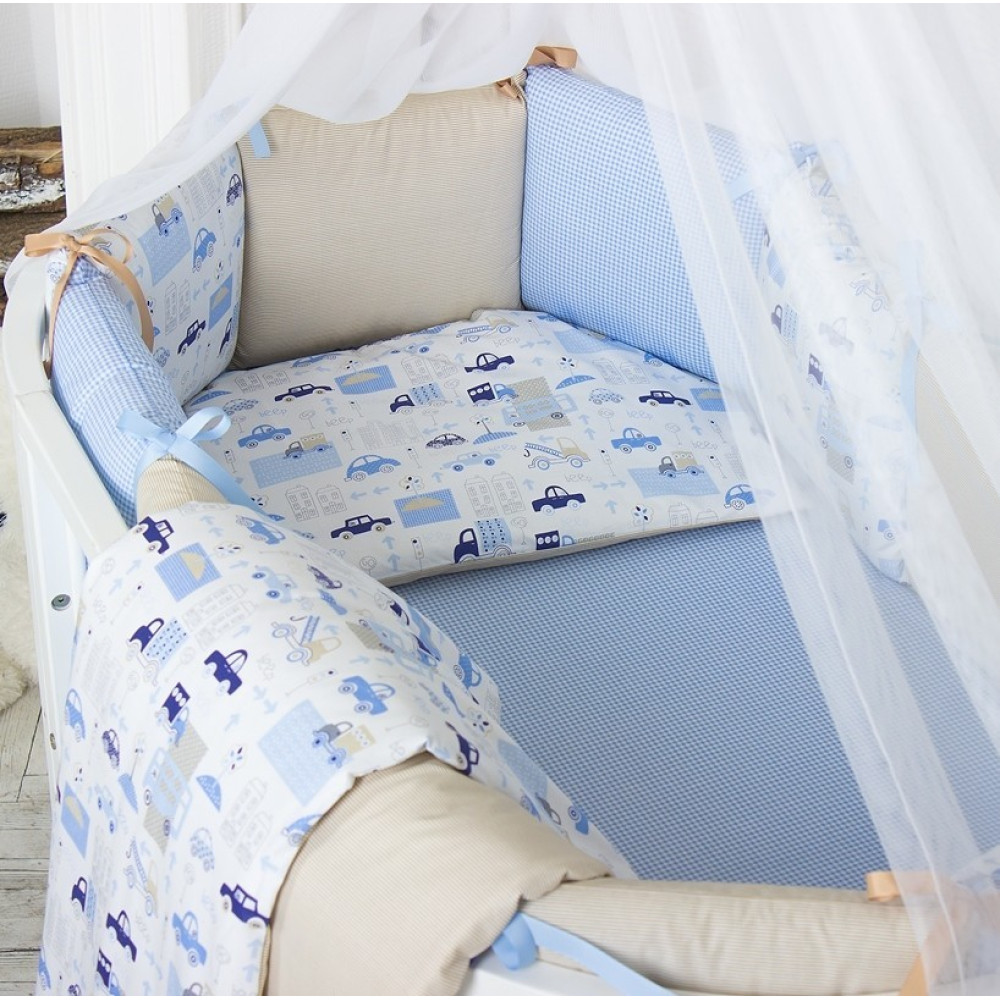 Постільний комплект Маленька Соня Baby Desing Premium City 6 предметів