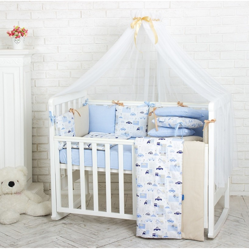 Постільний комплект Маленька Соня Baby Desing Premium City 6 предметів