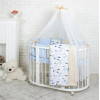Постільний комплект Маленька Соня Baby Desing Premium City 6 предметів