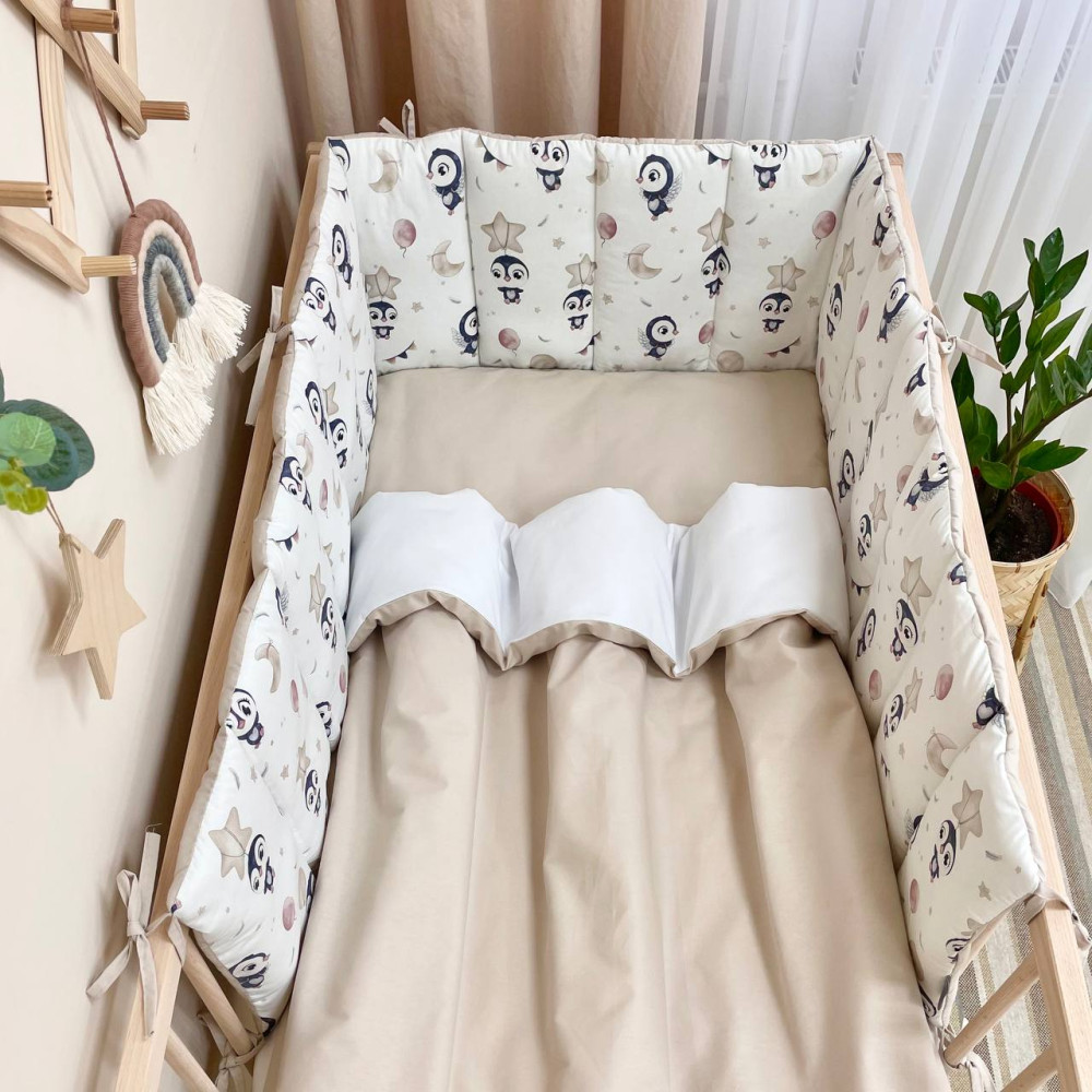 Постільний комплект Маленька Соня Baby Dream Пінгвін 6 предметів (0203152)
