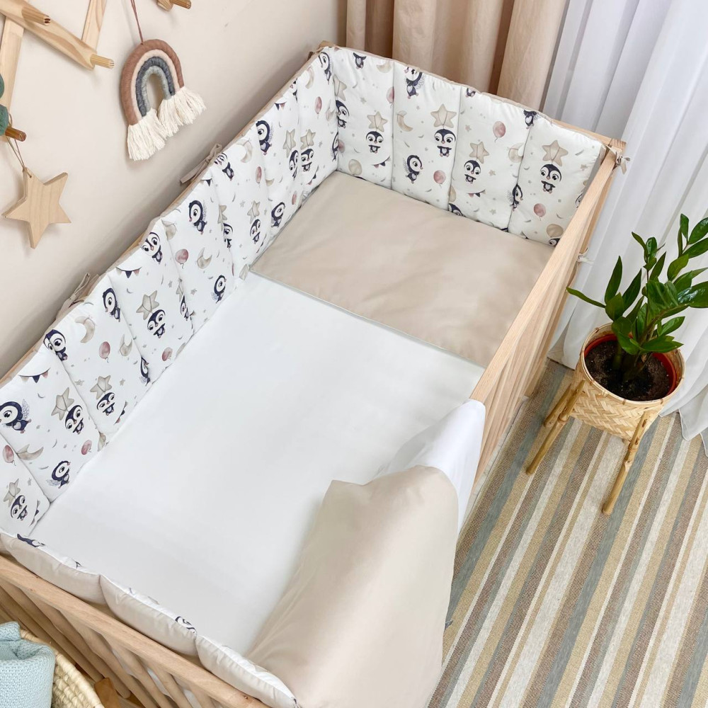 Постільний комплект Маленька Соня Baby Dream Пінгвін 6 предметів (0203152)