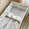 Постельный комплект Маленькая Соня Baby Dream Коты в облаках серые 6 предметов (0203419)
