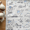 Непромокаемая пеленка Маленькая Соня 50*80 Animals голубая (115680)
