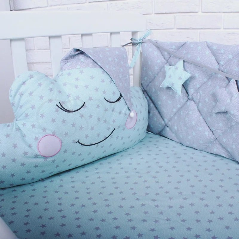 Постельный комплект Маленькая Соня Stich 6 предметов мята