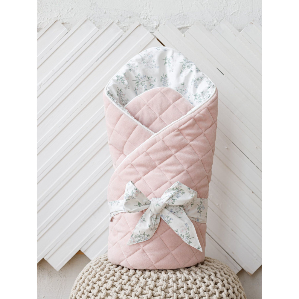 Велюровый конверт-одеяло MagBaby Tessera розовый (100960)