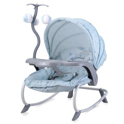 Детский шезлонг-качалка Bertoni Dream Time blue bunny