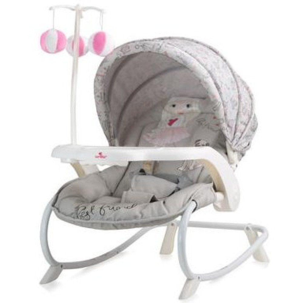Детский шезлонг-качалка Bertoni Dream Time pink girl