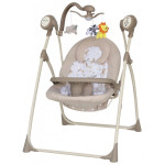 Детское кресло-качалка Baby Mix SW102RC мобиль и пульт beige