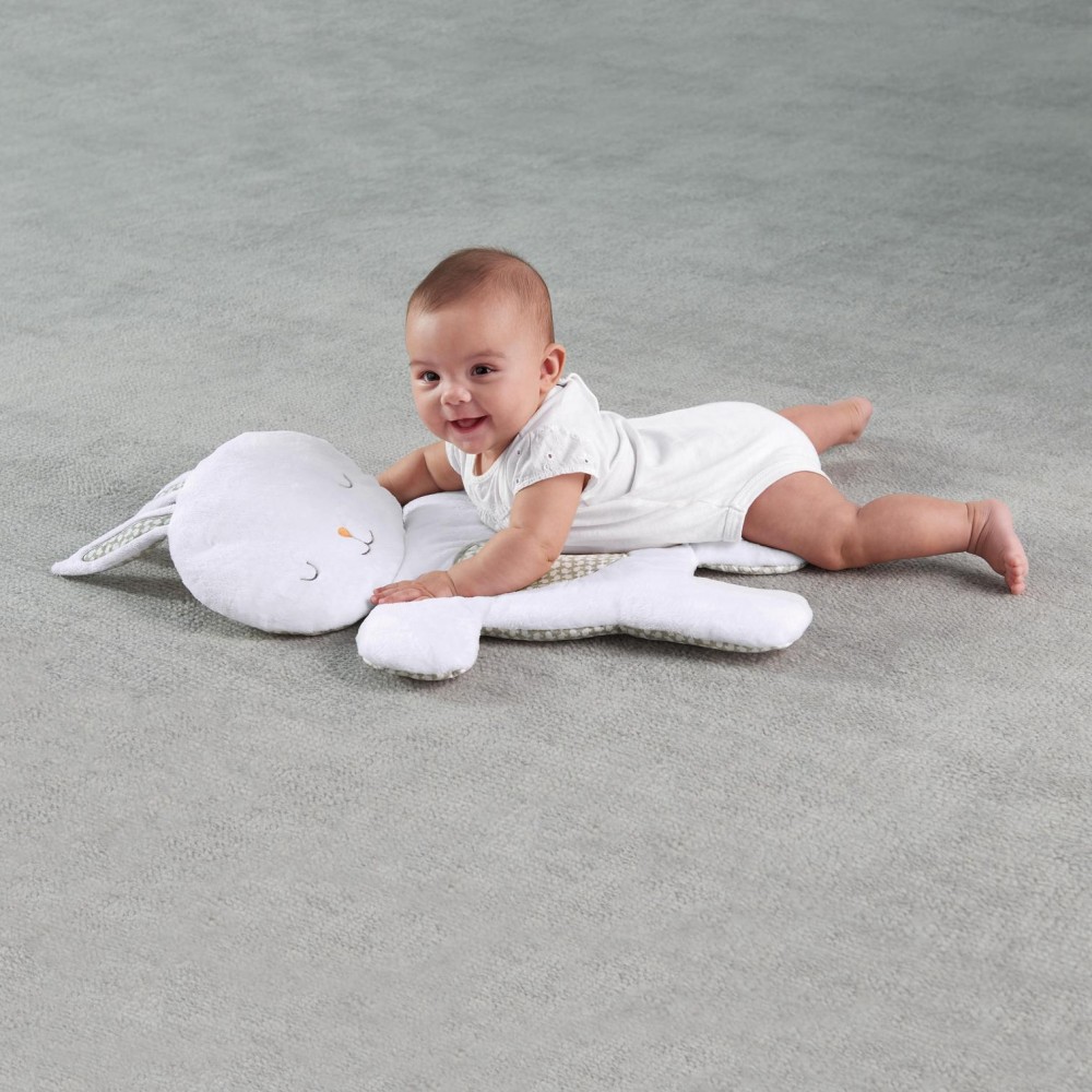 Ingenuity Twinkle Tails - шезлонг для новорожденных с режимом вибрации, звуковыми и световыми эффектами для детей от рождения и до 9 кг • Bunny (11200)