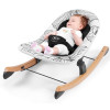 Шезлонг-качалка Kinderkraft Finio Black/White (KKBFINOBLK0000)