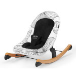 Шезлонг-качалка Kinderkraft Finio Black/White (KKBFINOBLK0000)