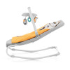 Kinderkraft Felio 2 - шезлонг-качалка с успокаивающими звуками, вибрацией и игрушками • Forest Yellow (KBFELI20YEL0000)