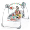 Bright Starts Whimsical Wild - шезлонг-качель для новорожденных с мелодиями и подвесными игрушками • Wild (11803)