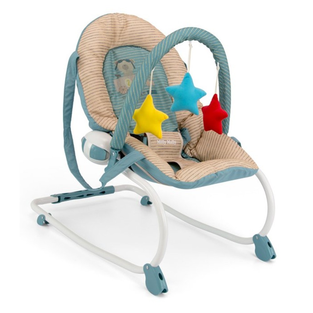 Шезлонг Milly Mally Rocker Khaki Toys