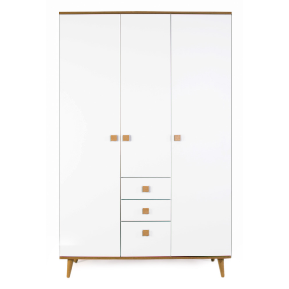 Veres New York | Верес Нью Йорк 1200 - шафа (120 см), ДСП • Natural White | Біло-буковий