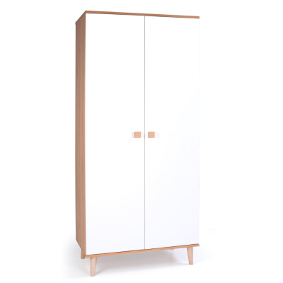 Veres New York | Верес Нью Йорк 850 - шафа з шухлядами всередині • White Natural | Біло-буковий