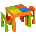 Комплект cтол и 2 стульчика Tega Mamut 899UN orange-green Комплект cтол и 2 стульчика Tega Mamut 899UN orange-green